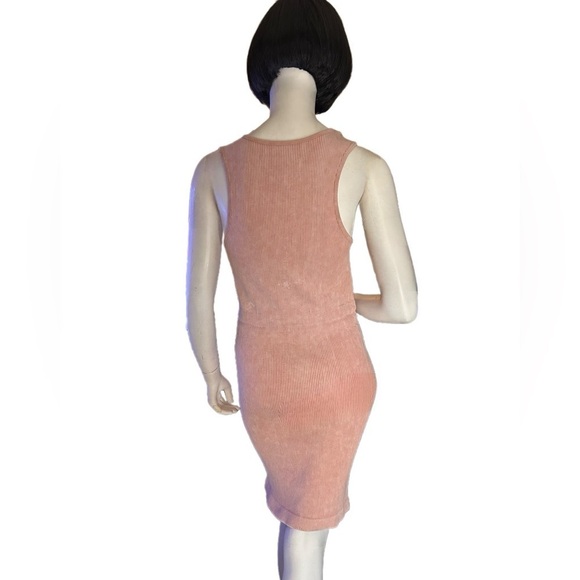Venus Sleeveless Ribbed Bodycon Tank Midi Dress, Size L - Picture 2 of 2